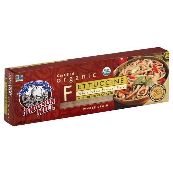 slide 1 of 1, Hodgson Mill Fettuccine, Organic, Whole Wheat, 12 oz