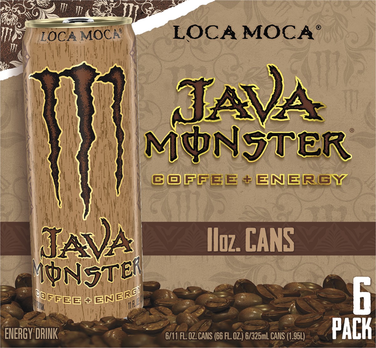 slide 2 of 2, Monster Energy Loca Moca Energy Drink - 6 ct, 6 ct; 11 oz