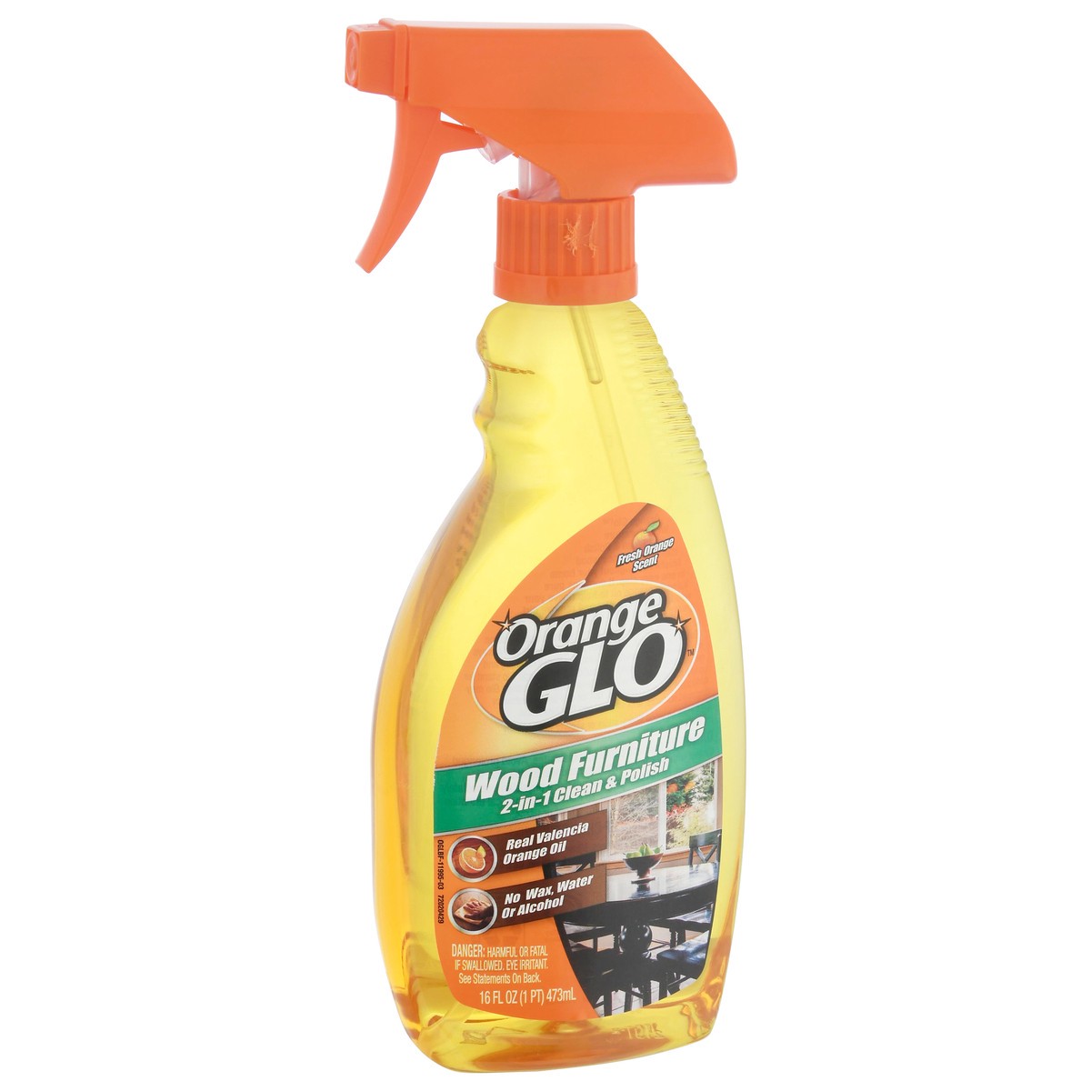 slide 2 of 9, Orange Glo Wood Furniture 2 in 1 Fresh Orange Clean & Polish 16 fl oz, 16 fl oz