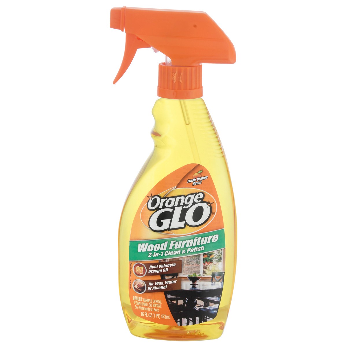 slide 1 of 9, Orange Glo Wood Furniture 2 in 1 Fresh Orange Clean & Polish 16 fl oz, 16 fl oz