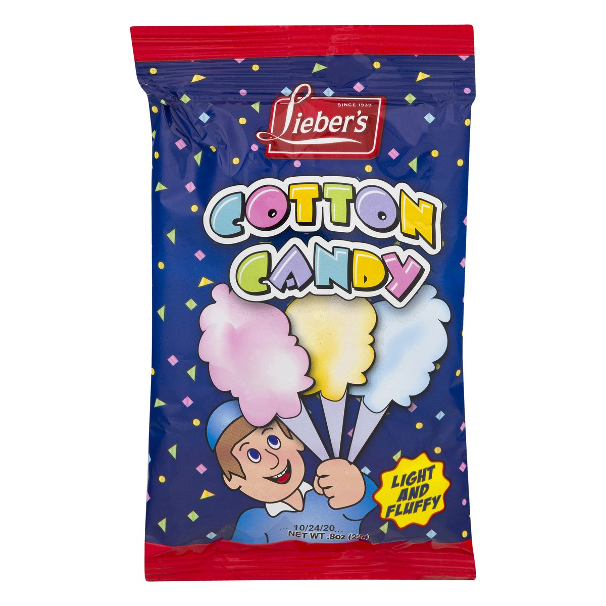 slide 12 of 12, Lieber's Light and Fluffy Cotton Candy 0.8 oz, 0.8 oz