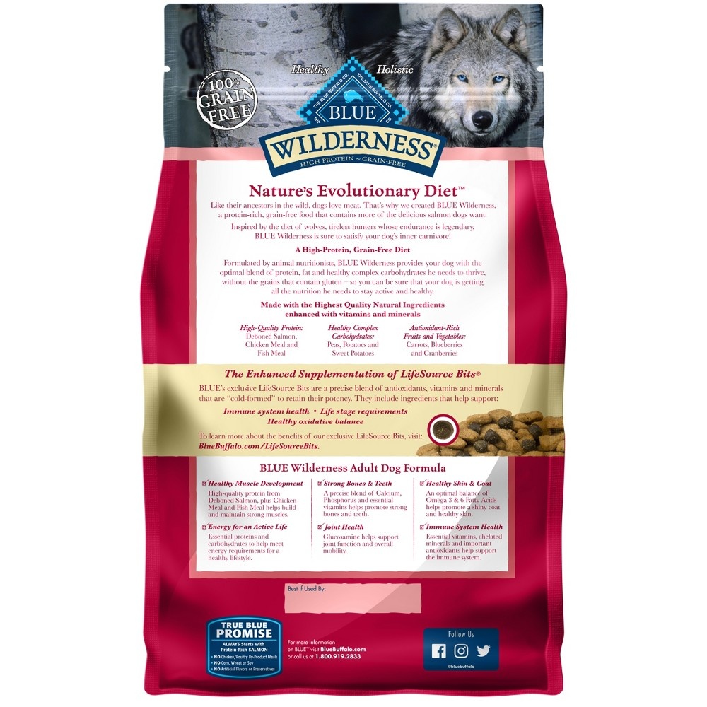 Blue Wilderness Salmon Adult Dry Dog Food 4.5 lb | Shipt