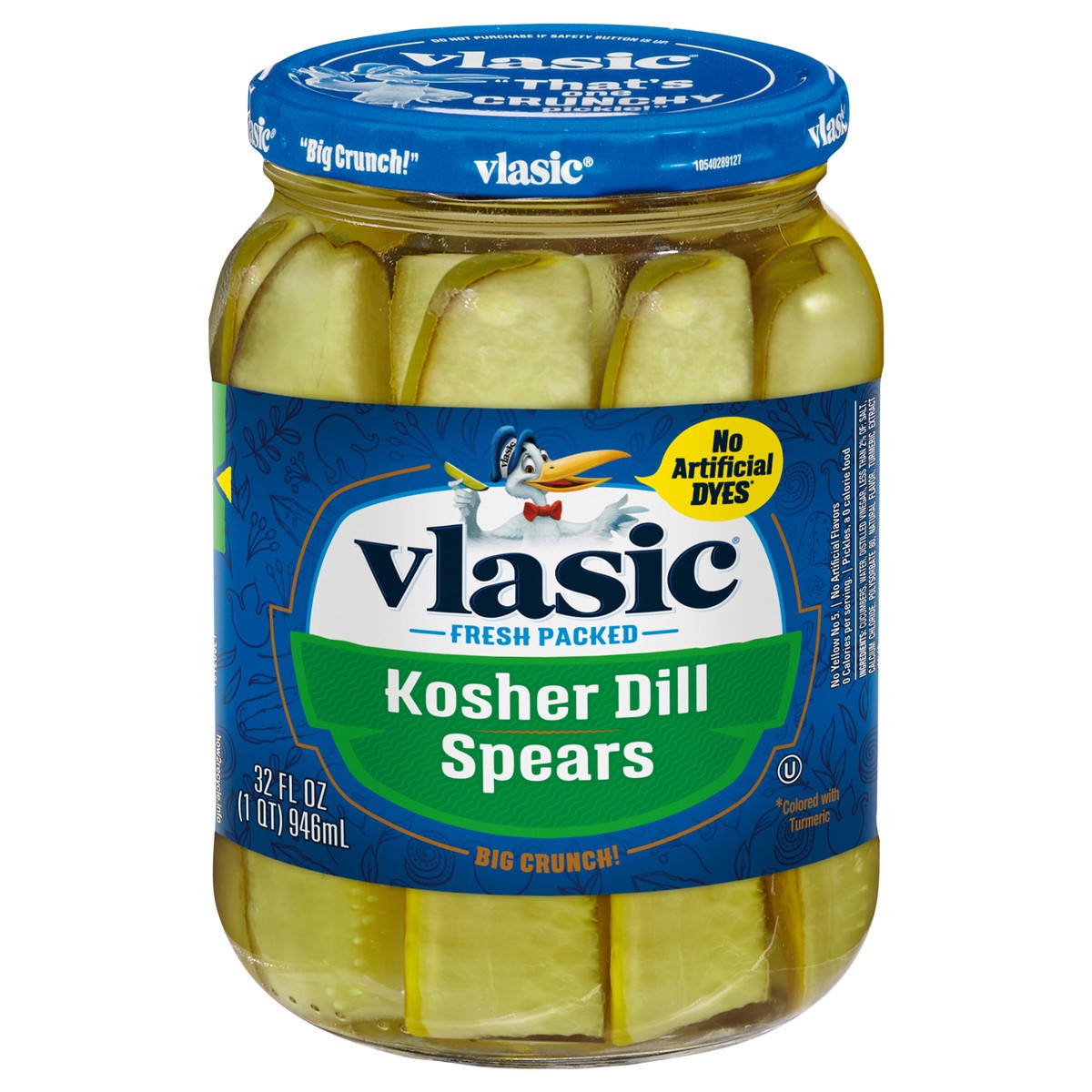 slide 1 of 5, Vlasic Kosher Dill Pickle Spears, Keto Friendly, 32 fl. oz., 32 fl oz