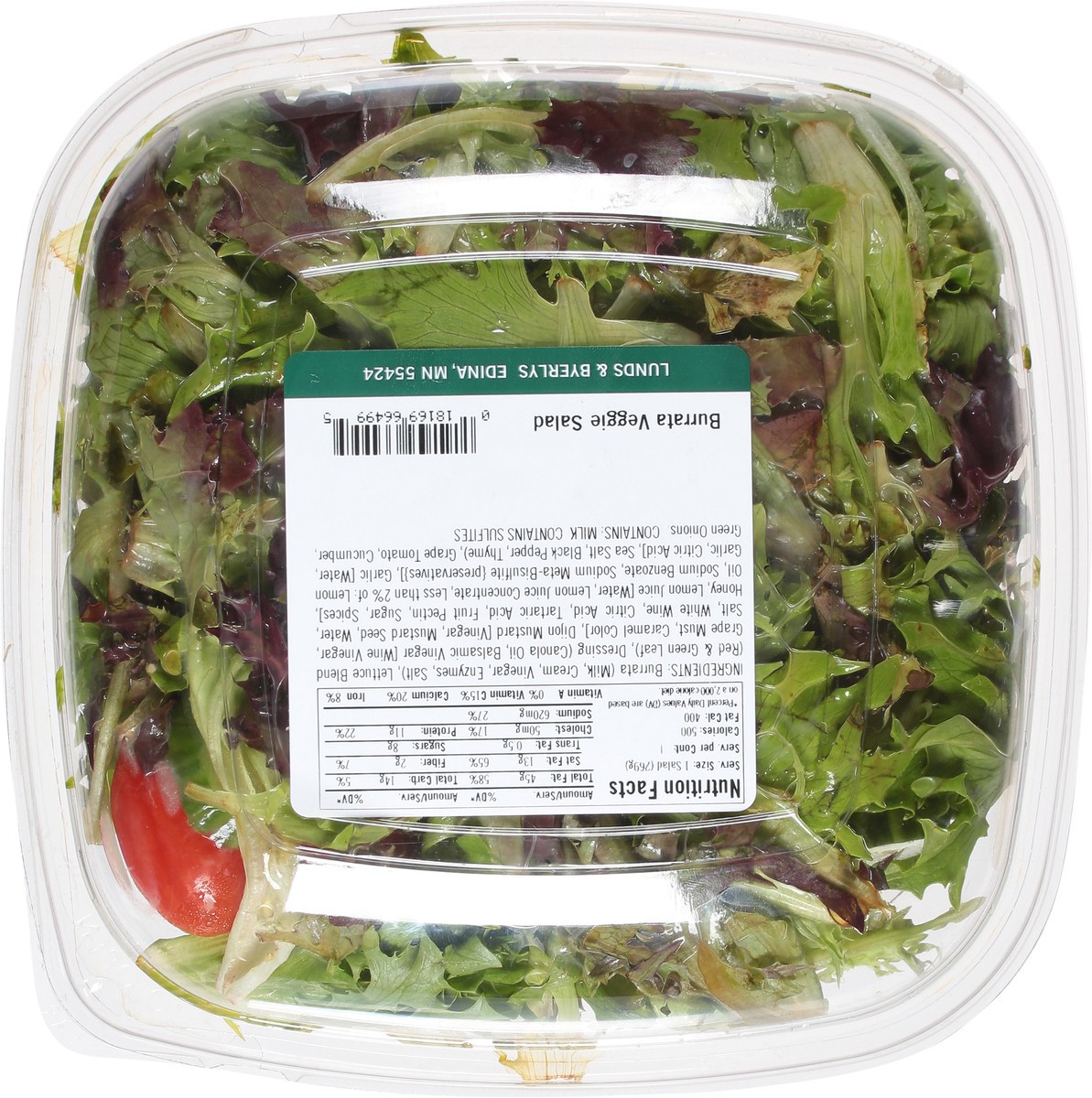 slide 2 of 13, Lunds & Byerlys Burrata Veggie Salad 9.5 oz, 9.5 oz
