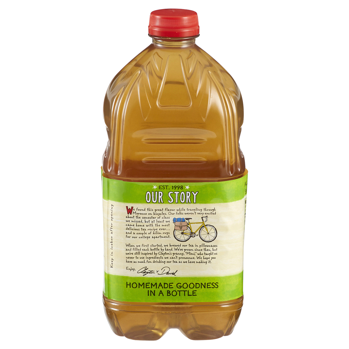 slide 2 of 2, SweetLeaf Organic Mint & Honey Green Tea, 64 fl oz