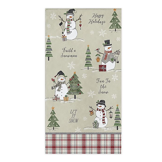 slide 1 of 1, Creative Converting Scenic Snowman Guest Towels, 20 ct