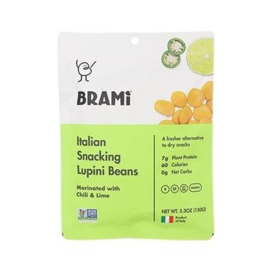 slide 1 of 1, BRAMI Chili & Lime Italian Snacking Lupini Beans, 5.3 oz