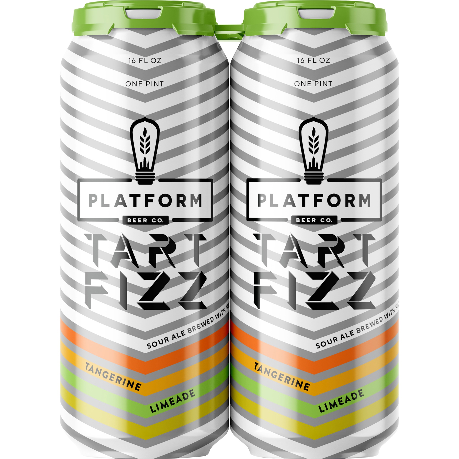 slide 1 of 2, Platform Beer Co. Tart Fizz Tangerine Limeade Sour Ale, 4 ct; 16 fl oz