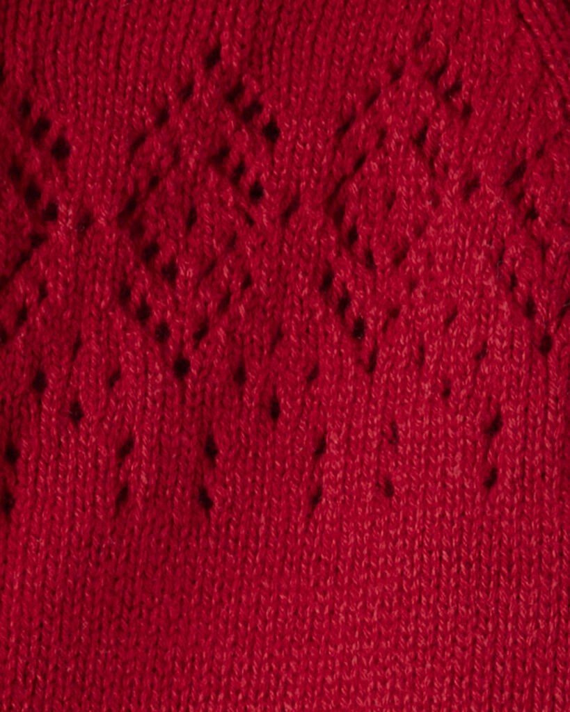 slide 3 of 3, Littleplanet Baby Organic Cotton Sweater Knit Pram Deep Red 3M, 1 ct