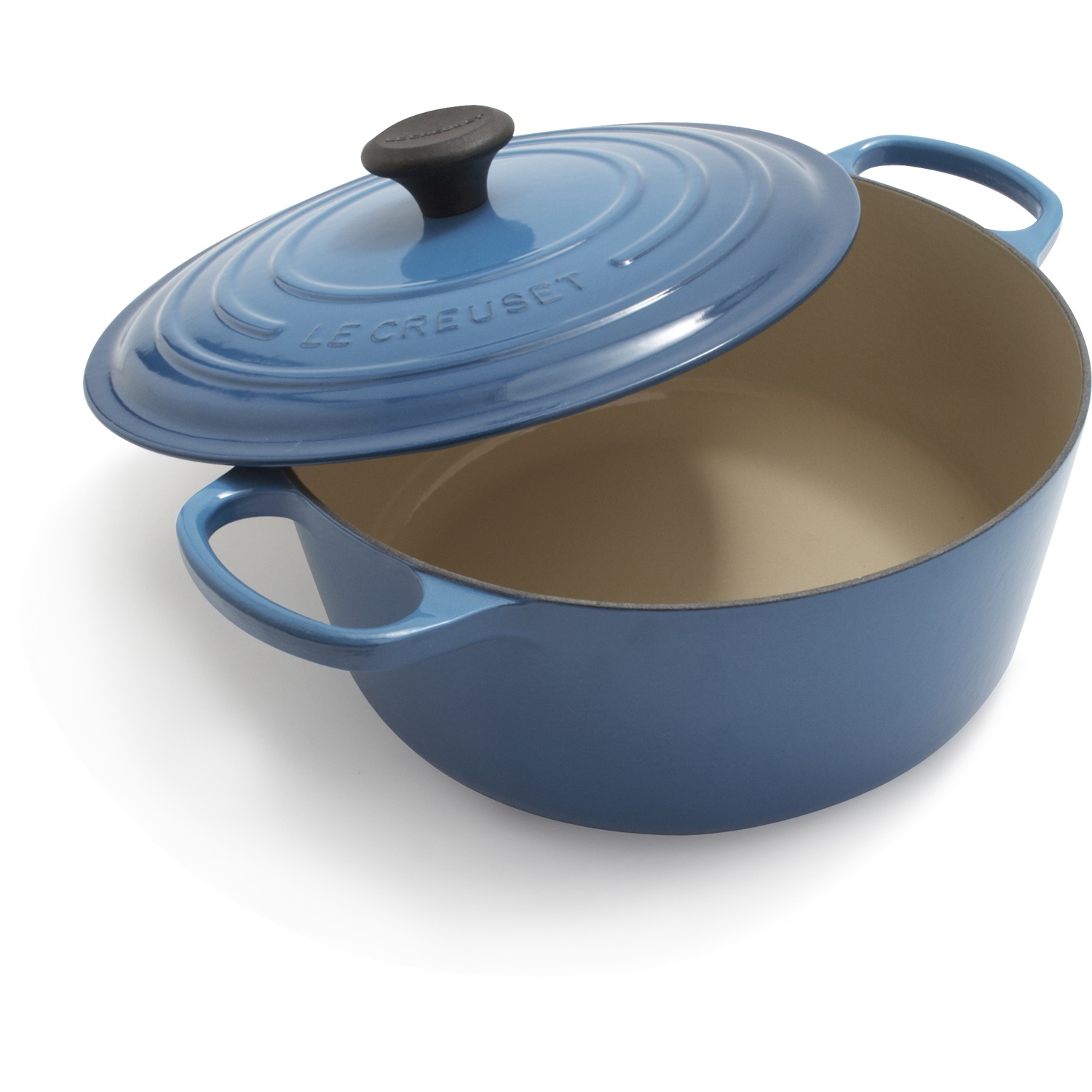 slide 1 of 1, Le Creuset Signature Round Dutch Oven, Marseille, 7.25 qt