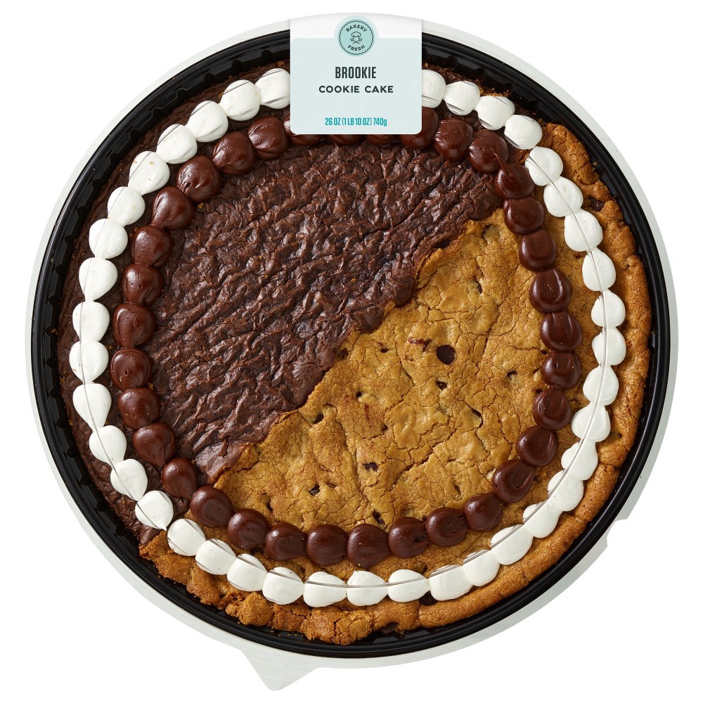 slide 2 of 4, Bakery Fresh Brookie Cookie Cake, 1 ct
