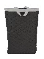 Quilted Standing Tote Bag - Black