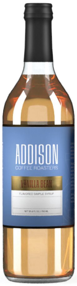 slide 1 of 1, Addison Coffee Roasters Vanilla Bean Simple Syrup, 750 ml