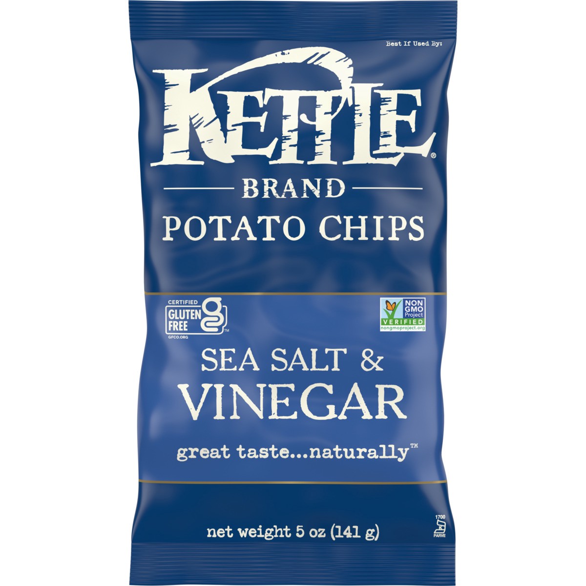 slide 1 of 5, Kettle Brand Sea Salt & Vinegar Kettle Potato Chips, 5 oz
