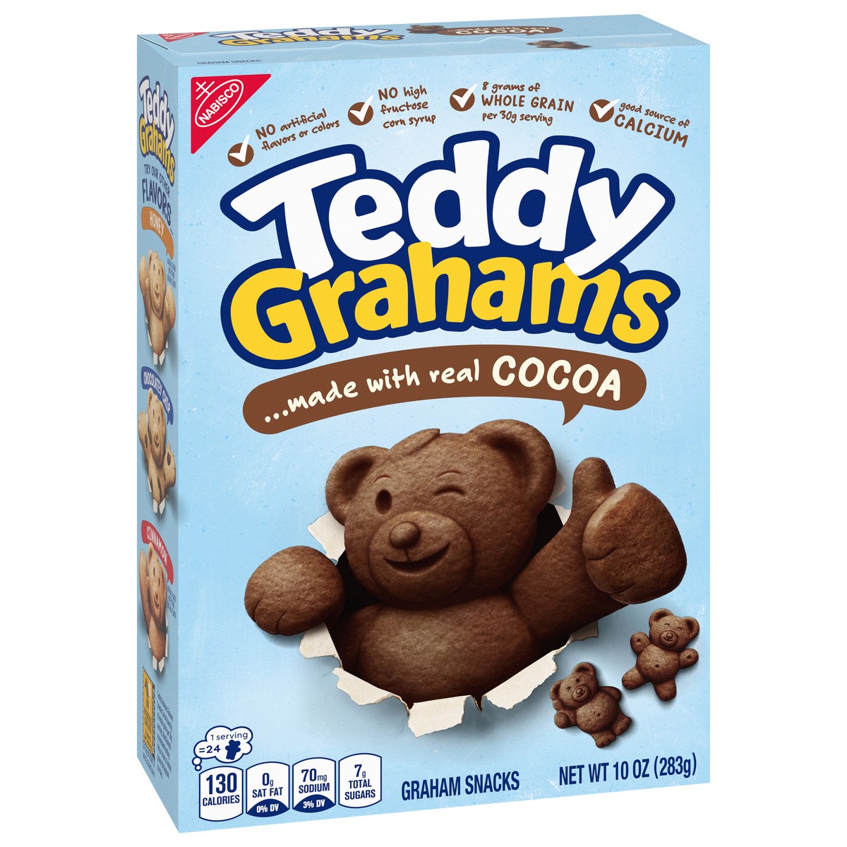 slide 2 of 9, Teddy Grahams Chocolate Graham Snacks, 10 oz, 10 oz