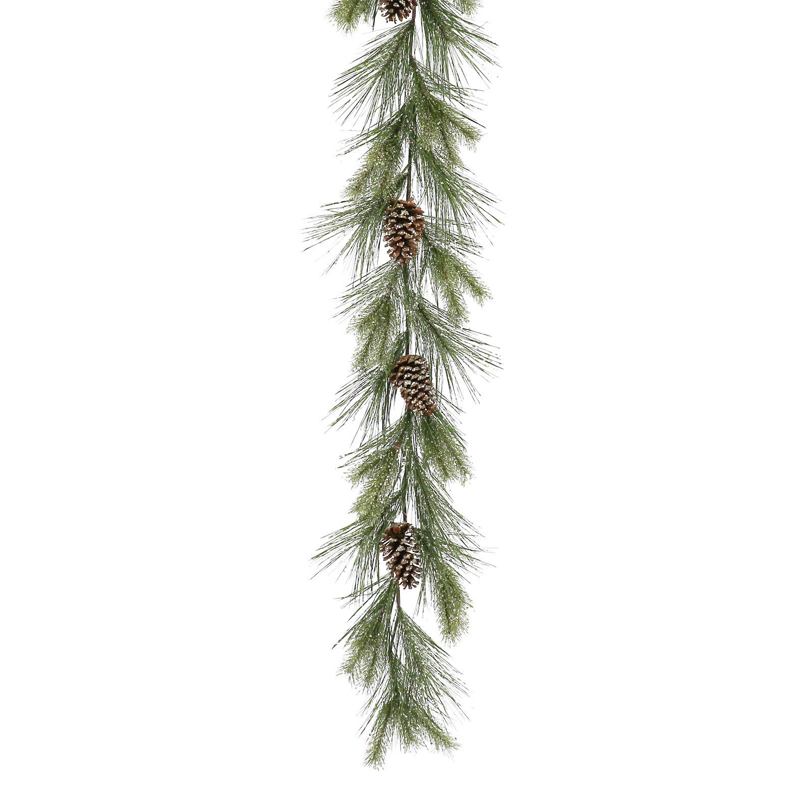 slide 2 of 2, 6ft. Pine & Pinecone Sequin Garland By Ashland, 6 ft