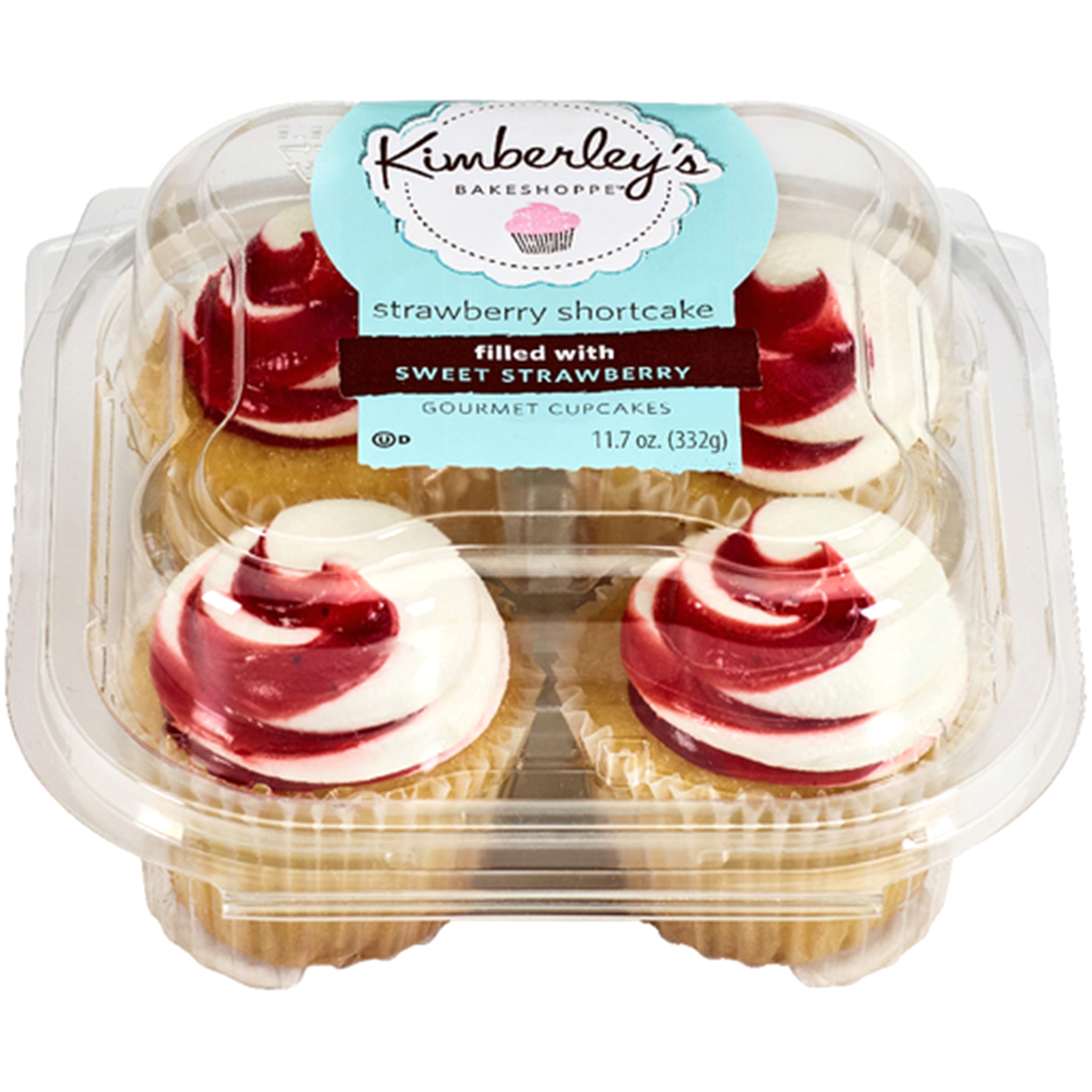 slide 1 of 1, Kimberley's Bakeshoppe Kimberly;s Strawberry Shortcake Cupcakes, 11.7 oz