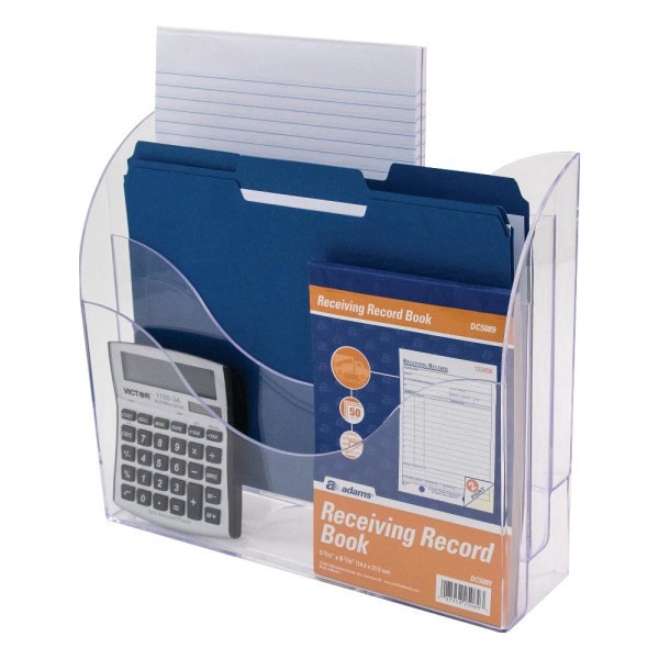 slide 2 of 3, Innovative Storage Designs 3-Tier File Organizer, Clear, 1 ct