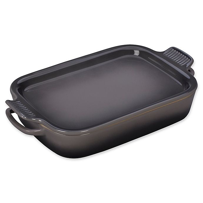 slide 1 of 1, Le Creuset2.75 qt. Rectangular Platter Dish with Lid - Oyster, 1 ct