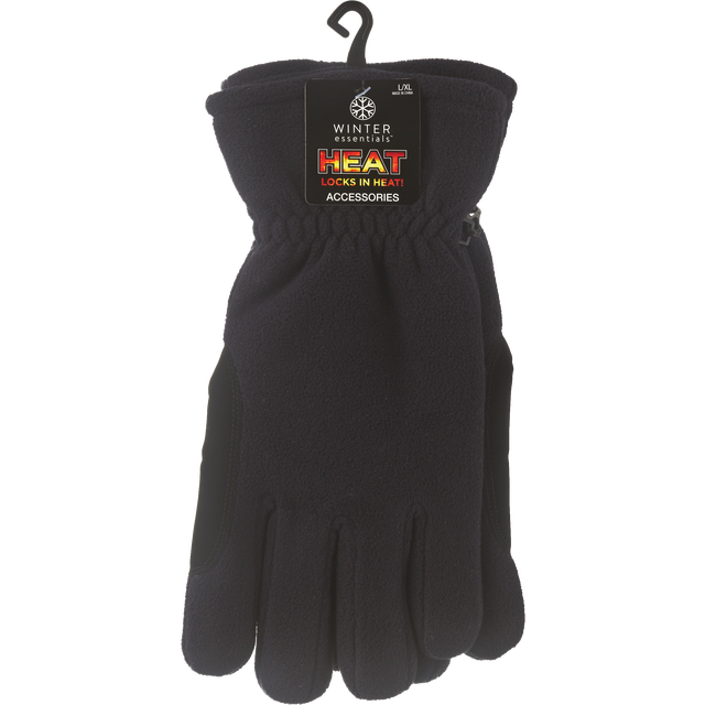 slide 1 of 1, Fall Fest Adult Fleece Century Glove, Grey & Black, 1 ct