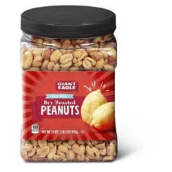 Giant Eagle Dry Roasted Peanuts, Sea Salt