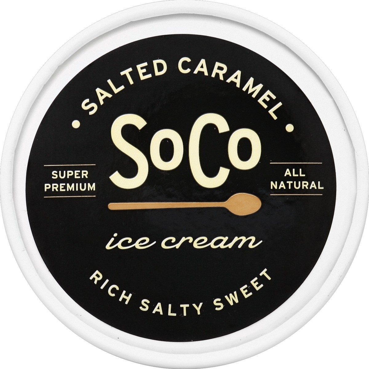 slide 2 of 6, SoCo Creamery Salted Caramel, 16 oz