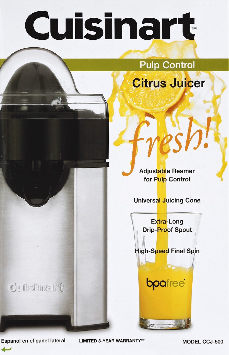 slide 4 of 4, Cuisinart Citrus Juicer - Stainless Steel Ccj-500, 1 ct