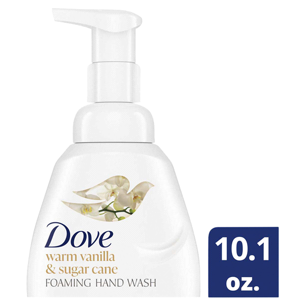 slide 1 of 6, Dove Nourishing Foaming Hand Wash Warm Vanilla and Sugar Cane, 10.1 oz