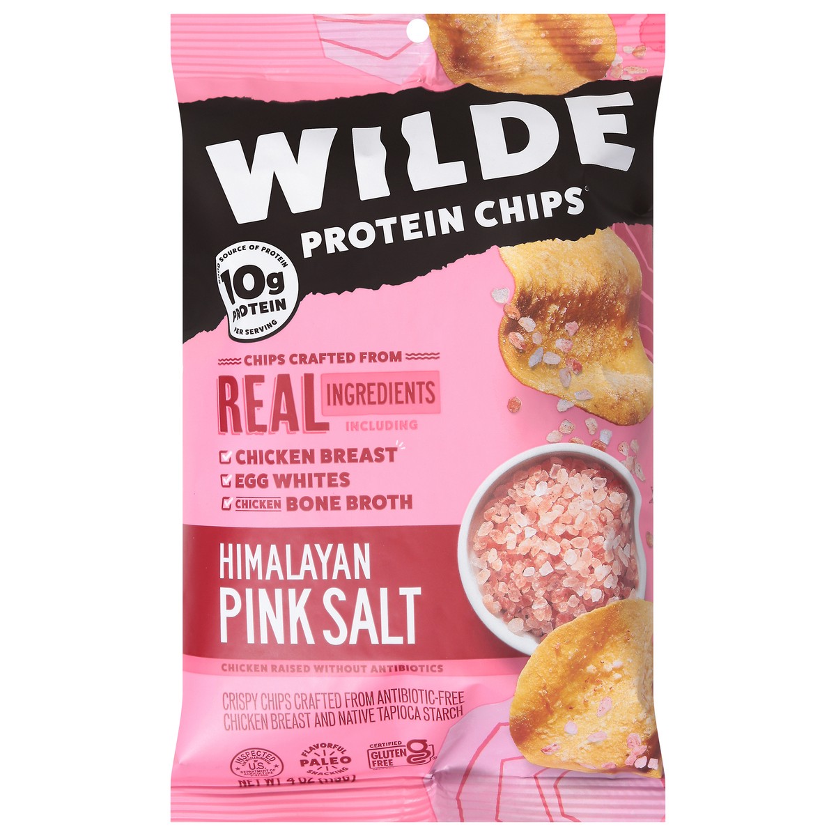 slide 4 of 14, Wilde Protein Chips, Himalayan Pink Salt, 4 oz