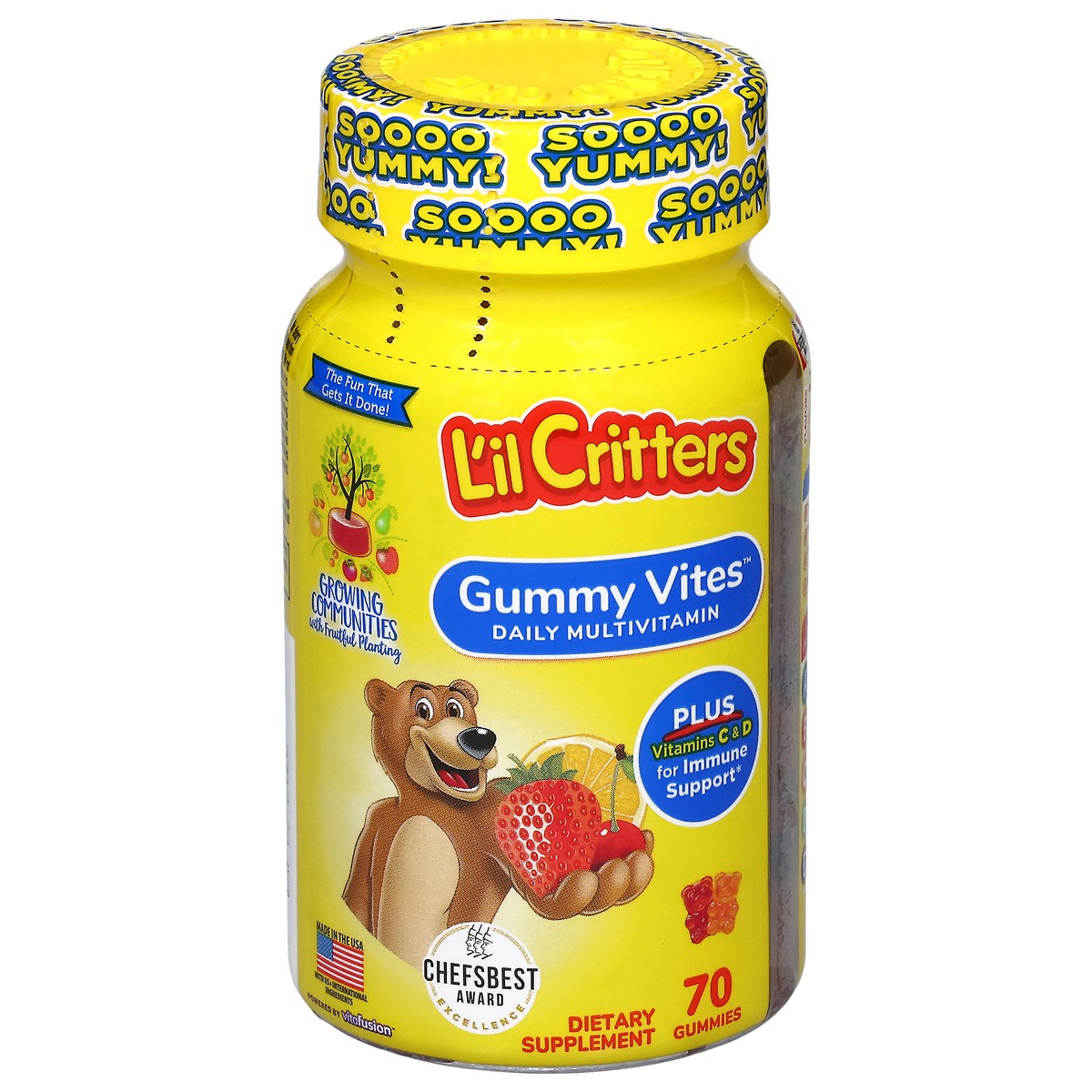 slide 4 of 4, L'il Critters Complete Multivitamin 70 ea, 70 ct