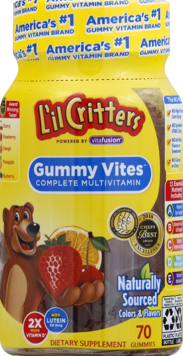 slide 1 of 4, L'il Critters Complete Multivitamin 70 ea, 70 ct