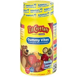 L'il Critters Gummy Vites Daily Kids Gummy multivitamin: Vitamins C, D3 and Zinc for Immune Support* 70 ct (35-70 day supply), 5 delicious flavors from America's number one Kids Gummy Vitamin Brand