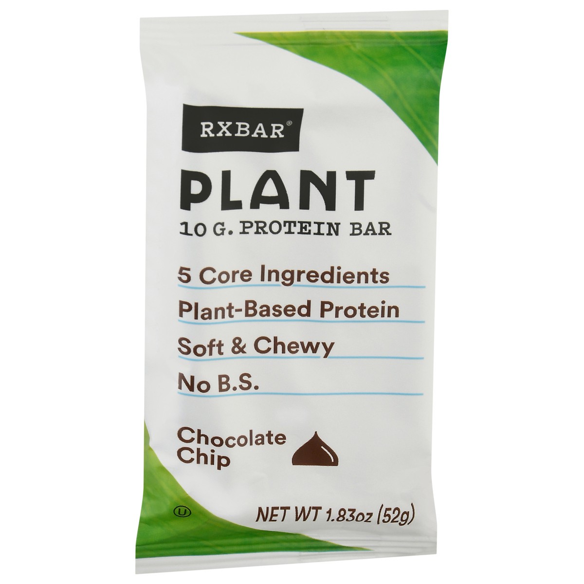 slide 2 of 9, RXBAR Plant Protein Bar, Chocolate Chip, 1.83 oz, 1.83 oz