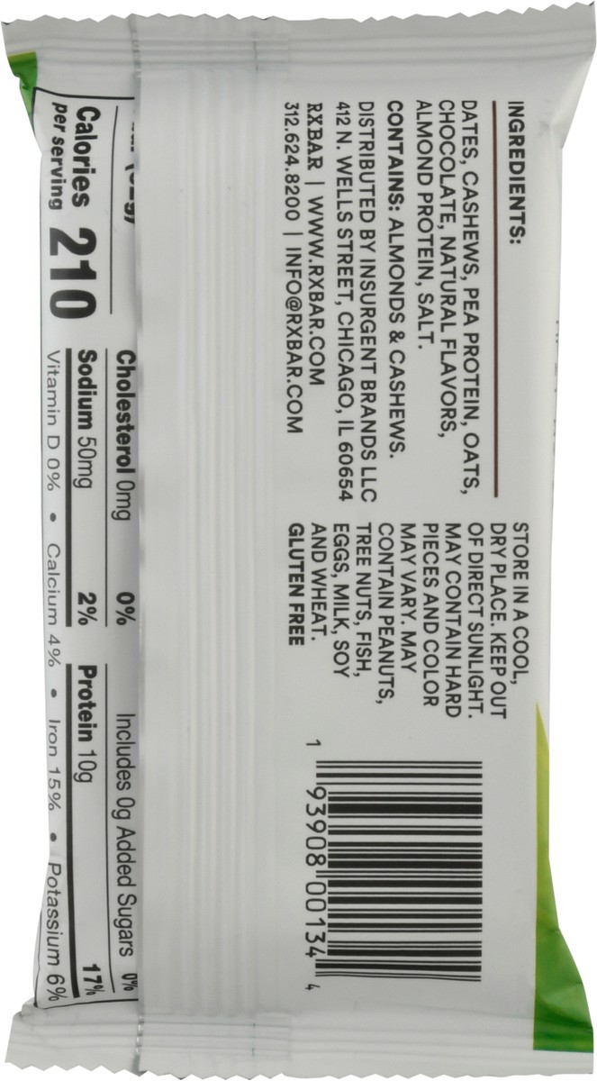 slide 5 of 9, RXBAR Plant Protein Bar, Chocolate Chip, 1.83 oz, 1.83 oz