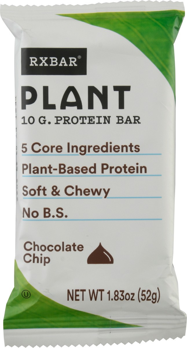 slide 6 of 9, RXBAR Plant Protein Bar, Chocolate Chip, 1.83 oz, 1.83 oz