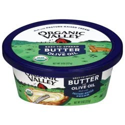 Organic Valley Organic Butter With Olive Oil, 8 Oz - 8 Oz