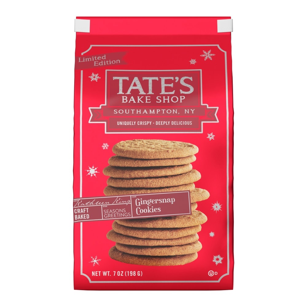 slide 1 of 1, Tate's Bake Shop Limited Edition Ginger Snap Cookie, 7 oz
