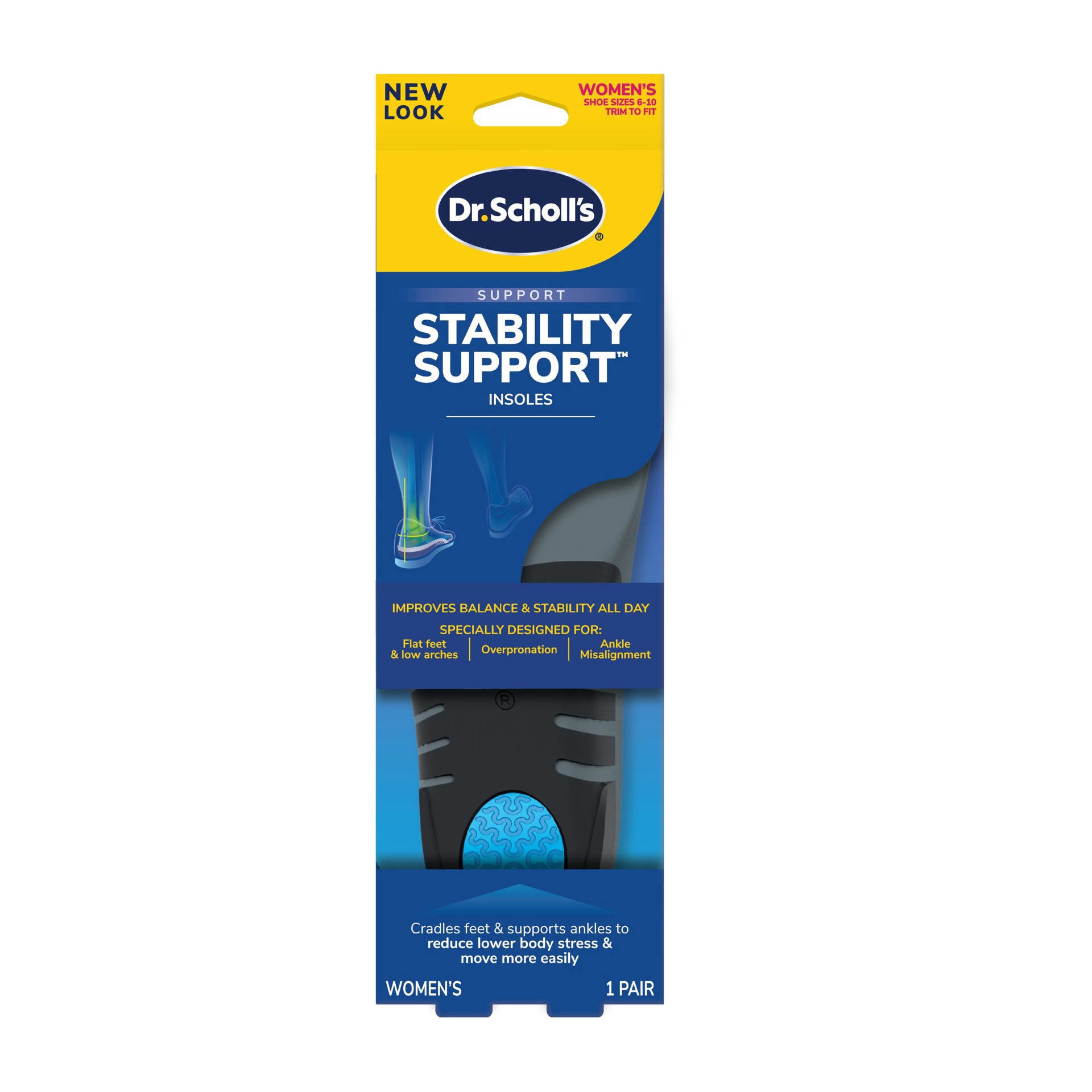 slide 1 of 1, Dr. Scholl's Stabilizing Support Women's 6-10 Insoles, 1 ct