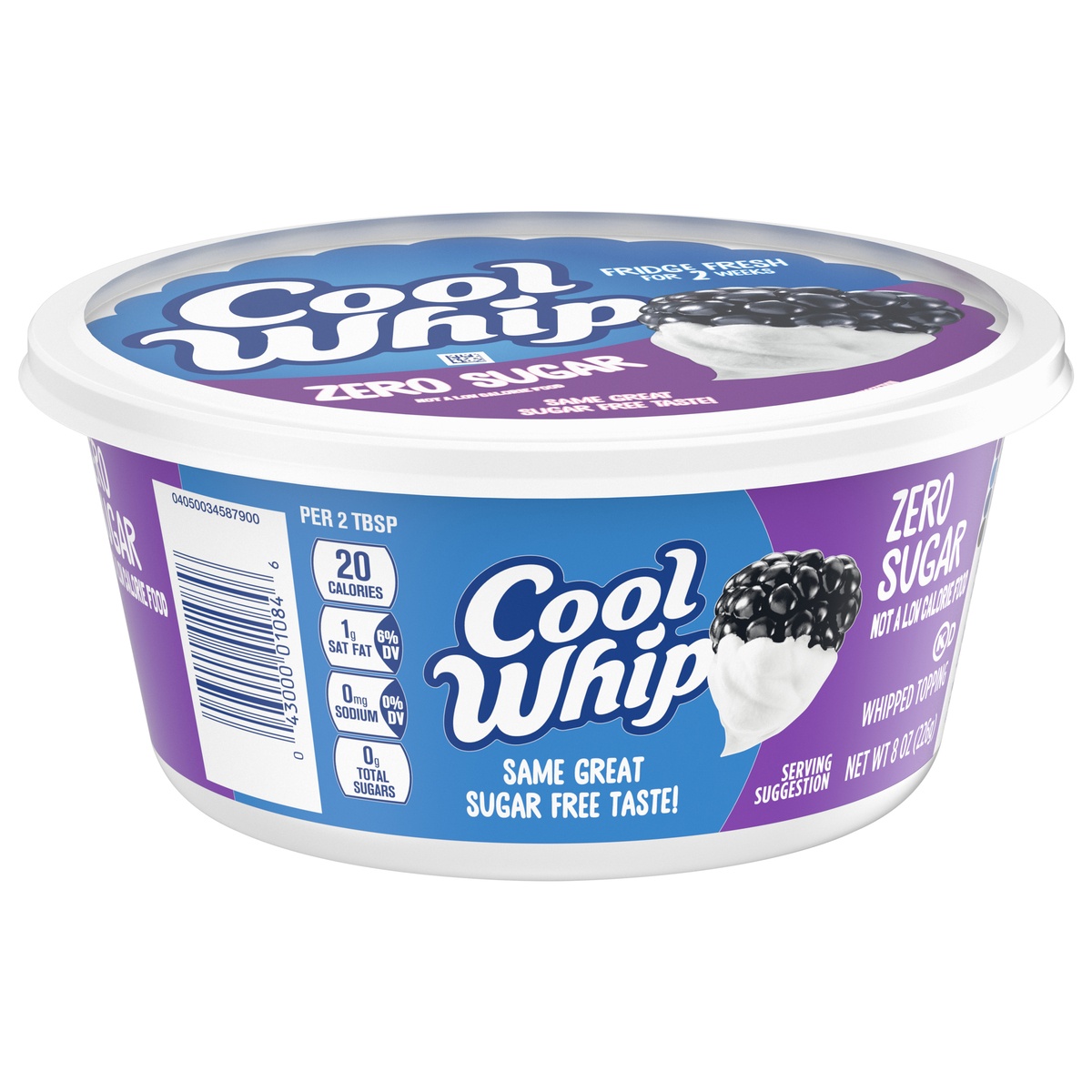 Cool Whip Zero Sugar Whipped Topping Tub 8 oz Shipt