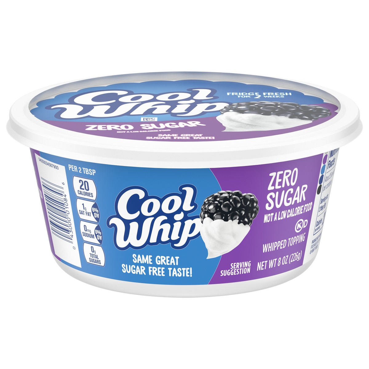 Cool Whip Zero Sugar Whipped Topping Tub 8 oz Shipt