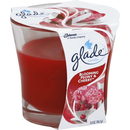 slide 2 of 2, Glade Jar Candle Air Freshener Blooming Peony And Cherry, 3.8 oz