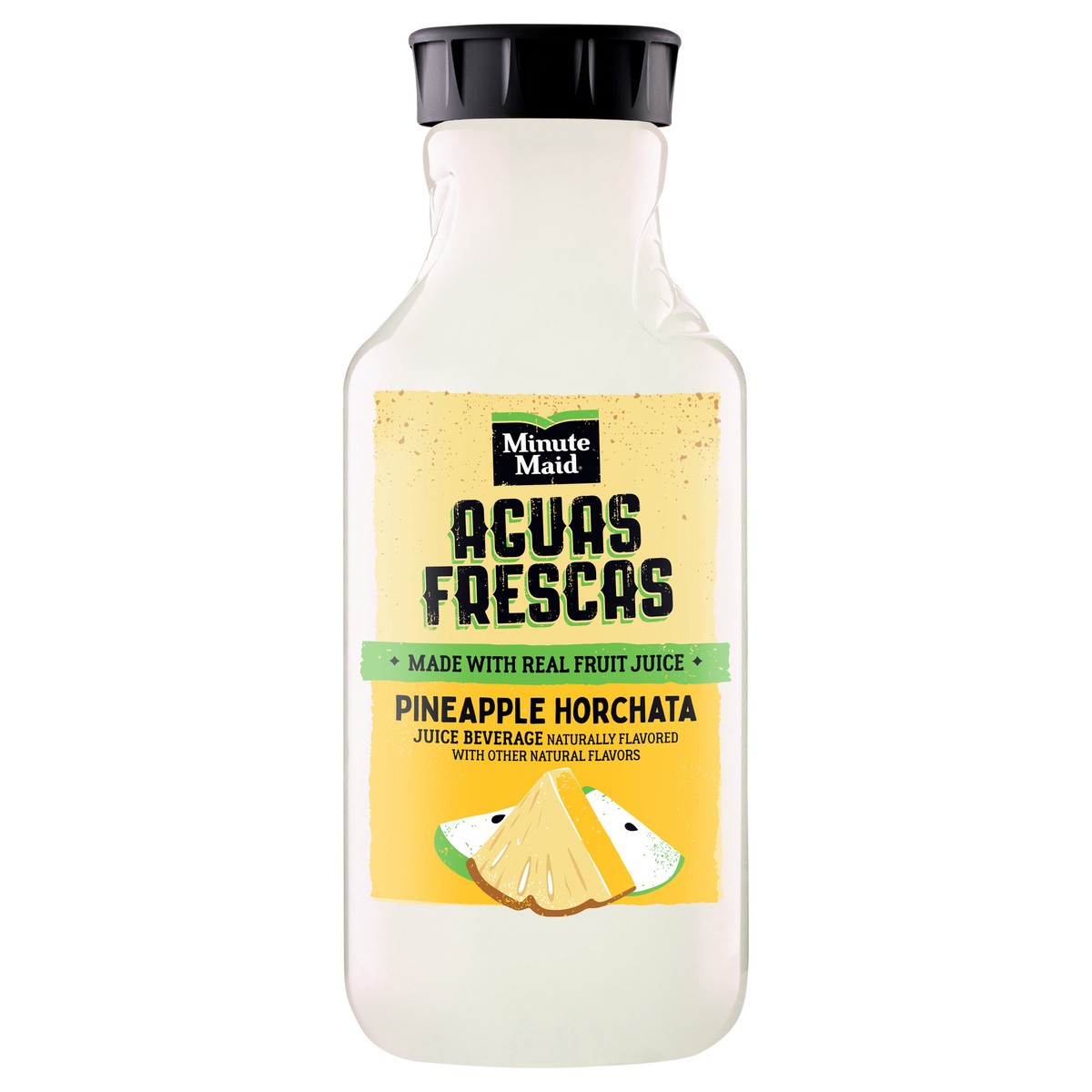 slide 1 of 2, Minute Maid Aguas Frescas Pineapple Horchata Bottle, 52 fl oz, 52 oz