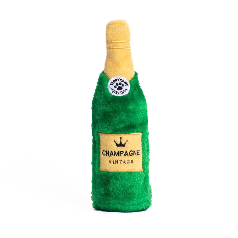 slide 1 of 1, Zippy Paws Happy Hour Crush Champagne Dog Toy, 1 ct