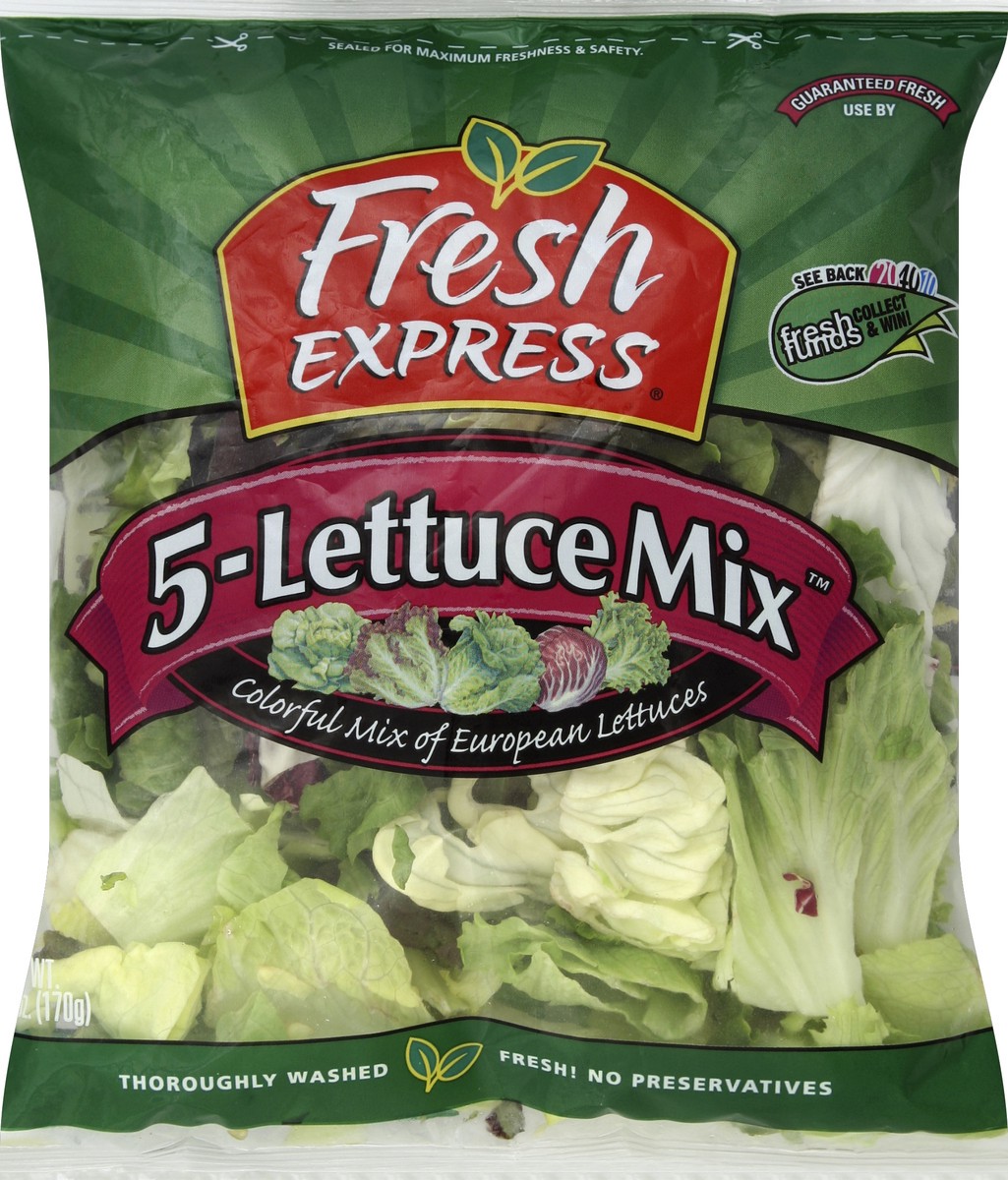 slide 1 of 6, Fresh Express Salad Greens 5-Lettuce Mix - 6 Oz, 6 oz