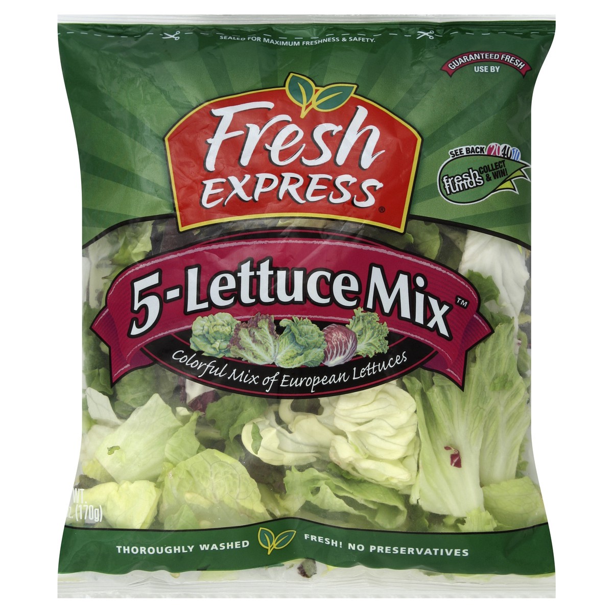 slide 4 of 6, Fresh Express Salad Greens 5-Lettuce Mix - 6 Oz, 6 oz