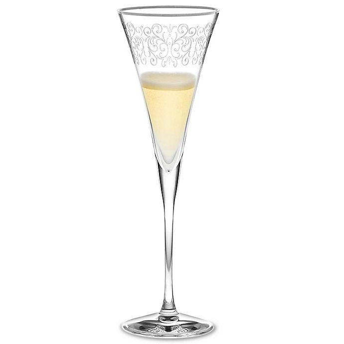 slide 1 of 2, Noritake Odessa Platinum Champagne Flute, 1 ct