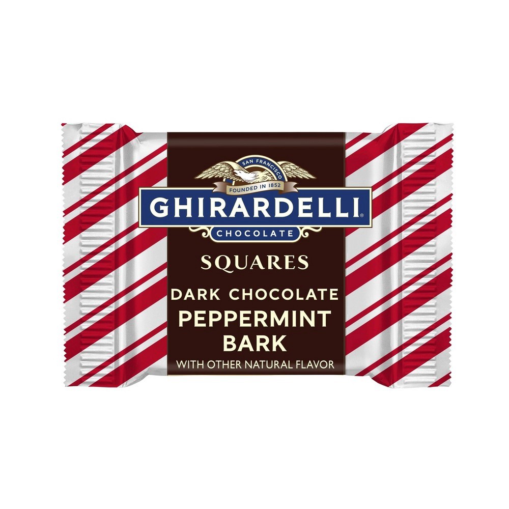 slide 3 of 4, Ghirardelli Holiday Chocolate Squares Gift Box - Peppermint Bark, 4.1 oz