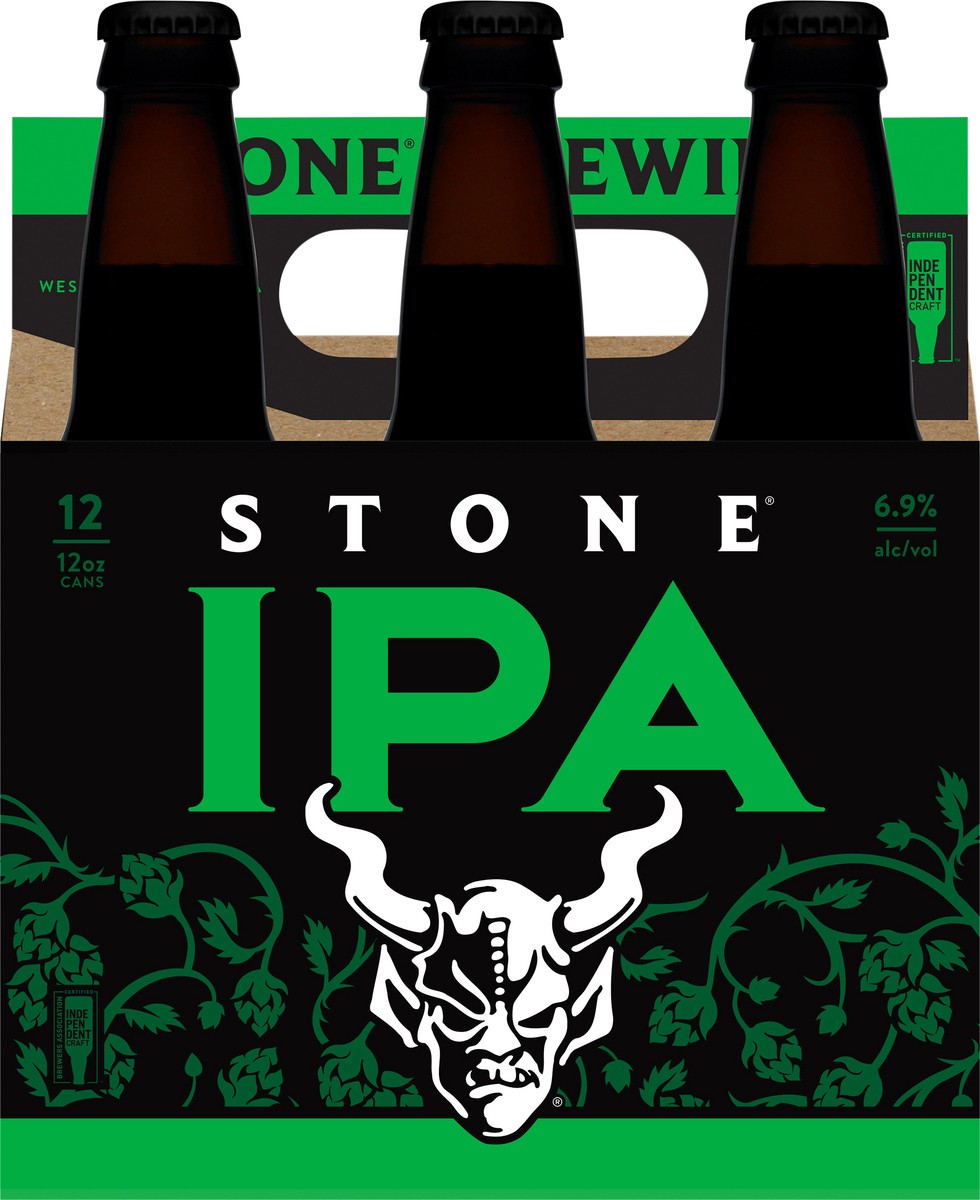 slide 1 of 1, Stone 12 Pack IPA Beer 12 - 12 oz Cans, 6 ct; 12 oz