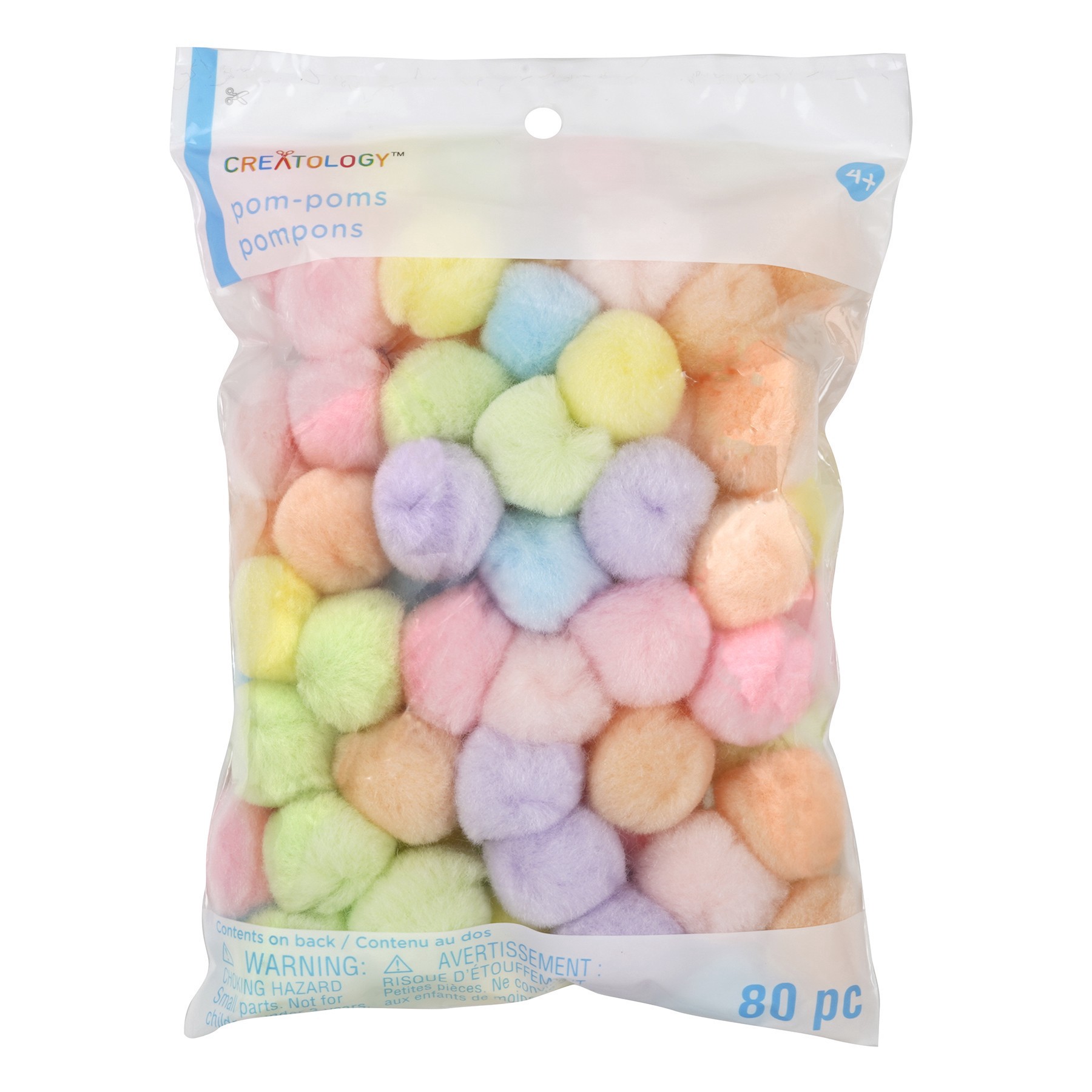 slide 2 of 3, 1" Pastel Pom-Poms By Creatology, 1 in