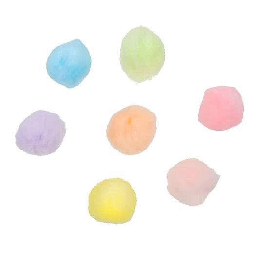 slide 1 of 3, 1" Pastel Pom-Poms By Creatology, 1 in